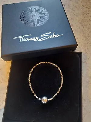 Thomas Sabo Karma Club Silver 925 Chain Charm Bracelet 17cm In Box • £40