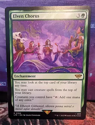 MTG Magic The Gathering - Elven Chorus - Lord Of The Rings - NM/M • $3.99