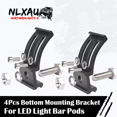 4Pcs Bottom Mount Brackets Rotating Mounting Base Holder For LED Light Bar Pods • $12.99