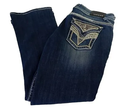 Vigoss New York Slim Boot Jeans Size 11/12 Length 33 (Measured 34x31) Altered  • $32.40