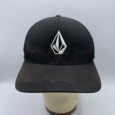 Volcom Hat Adult Adjustable Snapback Black Mesh Back Baseball Cap Surf Skate • $14.99