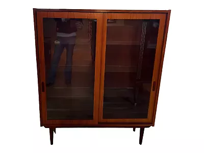 Mid-Century Hundevad Glass Cabinet • $2500