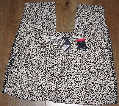 ✿NEW Ladies MARKS&SPENCER Black Mix Mix Pockets Tapered Trousers Size 18S • £6.99