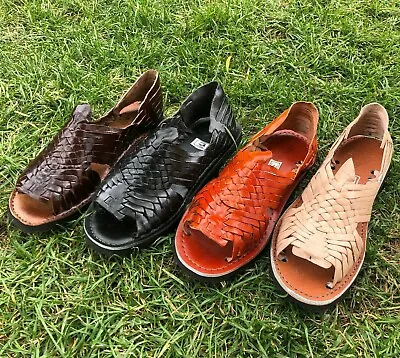 Men's Pachuco Open-Toed Sandals Huarache De Correa Mexicano GUARACHE SANDALIA  • $30.09