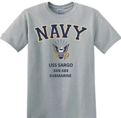 Uss Sargo Ssn-583* Submarine*navy Eagle*shirt. Officially Licensed • $29.95