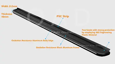 $2000 • Buy Black Aluminum Side Steps Running Board For Toyota Kluger 13-21 #LP