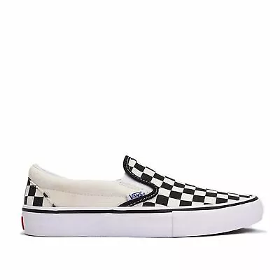 Vans Skate Slip On Pro Black/White Checkerboard Mens Streetwear Skate Apparel • $129.95