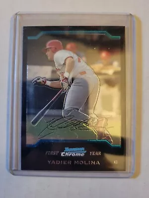 2004 Bowman Chrome Yadier Molina RC # 301 First Bowman Rookie Card • $2.25