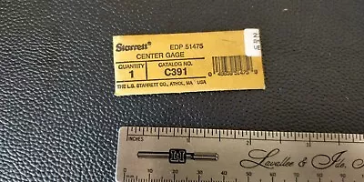 Starrett C391 Center Gage60 Deg Fishtail • $25