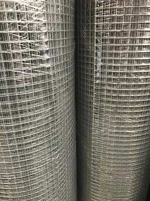 Aviary/Bird/Rabbit/Poultry Galvanised Wire Mesh Roll 1/2 X1/2 X19g X 4ft X 6m • £54.95