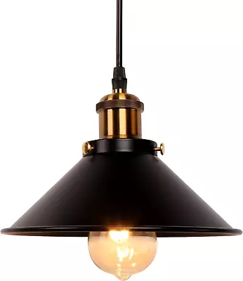 Industrial Retro Black Iron Kitchen Restaurant Bar Balcony Hanging Pendant Light • $42.09