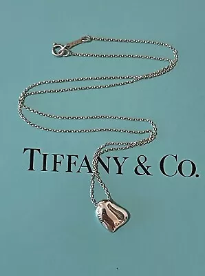 TIFFANY & CO. Necklace Full Heart Pendant 1980 Tiffany Elsa Peretti Necklace • $99