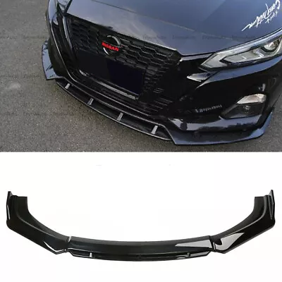 $50 • Buy For Nissan Altima Front Bumper Lip Spoiler Splitter Diffuser Gloss Black 