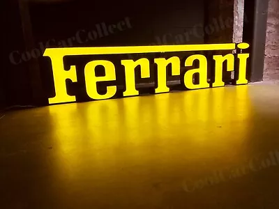 Ferrari Dealership Sign | Vintage Illuminated Lighted Supercar Automobilia • $4600