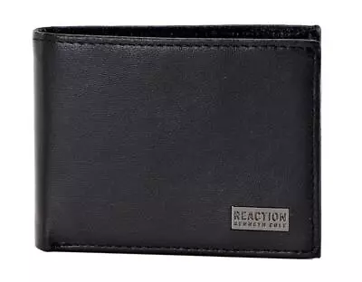 Kenneth Cole REACTION Men's RFID Protection Leather Bifold Wallet Black • $26.95