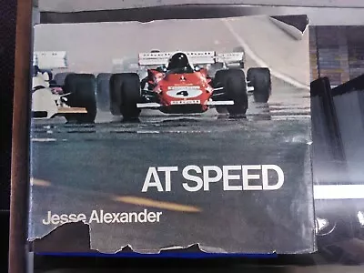 HUGE Book At Speed Formula 1 Racing Photography Jesse Alexander Table Size 1972 • $50