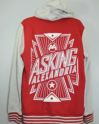 Asking Alexandria Band Hoodie Size M Metal Core Varsity Style Mens Sweater • $39.97