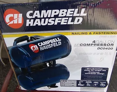 Campbell Hausfeld DC040000 4 Gallon Oil-Lube Twinstack Compressor • $106.39