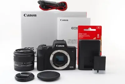 Canon EOS Kiss M/M50 24.0MP 15-45mm Lens Black [Exc W/Box8GB SD Japan[jkh] • $1132.91