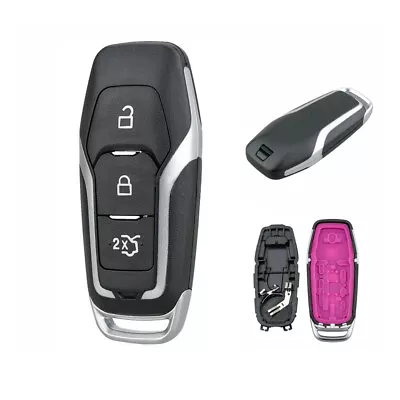 Car Key Fob Case 3 Button For Ford Edge Mondeo S-Max Mustang 2014 2015 2016 2017 • £14.39