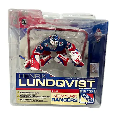 Mcfarlane NHL Series 13 Henrik Lundqvist New York Rangers Blue Jersey 6in Figure • $58.26