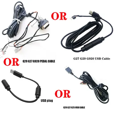 New Pedal Cable / USB Wire Steer Wheel Cable For Logitech G25 G29 G27 G920 Part • $17.37