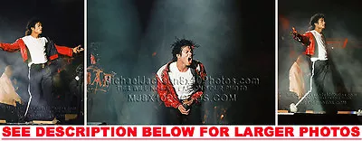 MICHAEL JACKSON 987 BAD TOUR BEAT IT 3xRARE8x10 PHOTOS • $23.97