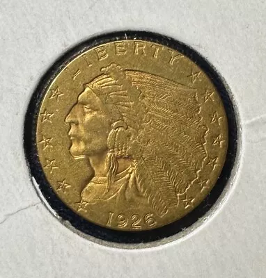 1926 Quarter Eagle $2.50 Gold Indian GREAT COIN-BU GEM • $485