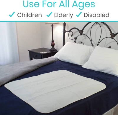 £36.14 • Buy Vive Washable Incontinence Bed Pad Heavy Duty Waterproof Overnight Mattress