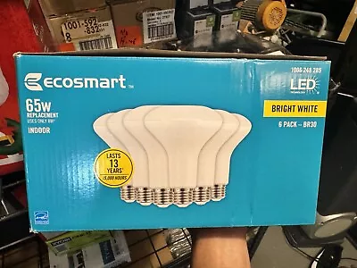 6 Pack EcoSmart 75w LED Daylight R20 Bulbs Light Bulb 1006 215 321 Dimmable Day • $10.86