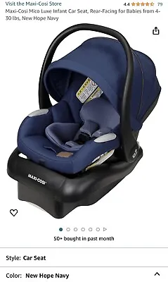 Maxi Cosi Mico Luxe Infant Child Baby Car Seat NEW Open Box • $130
