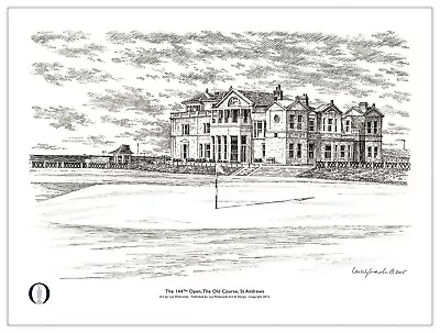 $299.99 • Buy 2015 St Andrews (British) Open Championship Golf Print 15  X 20  Zach Johnson