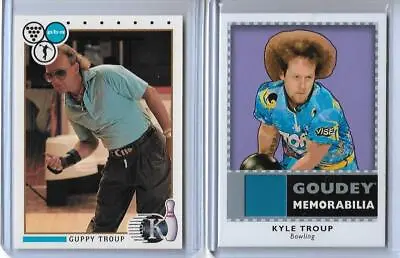 Guppy & Kyle Troup Memorabilia Relic Bowling Card Lot ~ Father & Son Pba Legends • $20.52