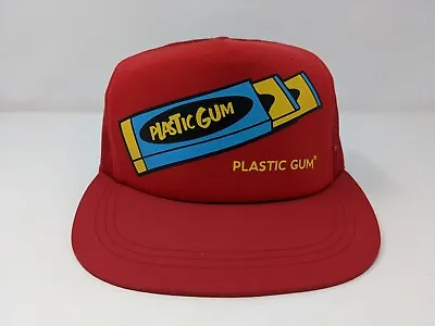 $14.99 • Buy Plastic Gum - Chewing Gum Theme Hat / Cap / Snapback - Red