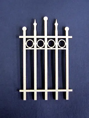 Dollhouse Miniature 1:12  Scale Gothic Fence Gate • $6.50