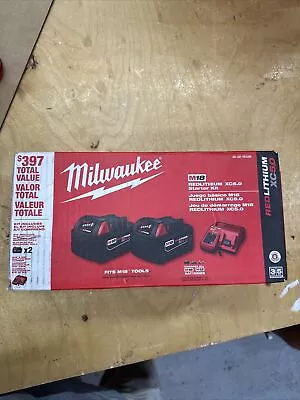 Milwaukee 48-59-1852B M18 18 V Li-Ion XC5.0 Starter Kit - Black • $129.99