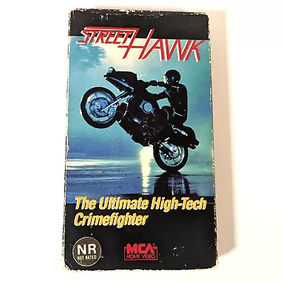 Rare Street Hawk VHS Vintage 1986 Video Tape Rex Smith MCA Motorcycle Cop • $580