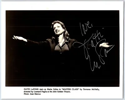 Patti LuPone Master Class Maria Callas NYC Broadway Autographed Photo (1990s) • $49.99