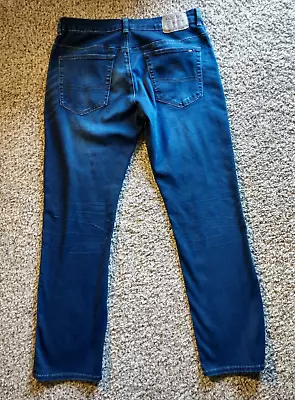 Buffalo David Bitton Straight Six Denim Blue Jeans 36 X 32 Stretch Pants (0369) • $26