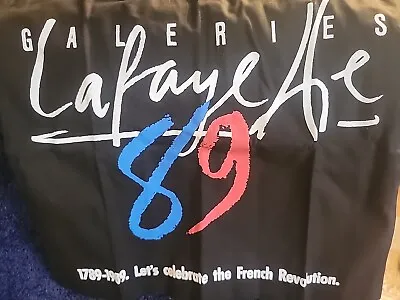 Vintage French Revolution Tote Bag From 1989 2 Sided   Galeries Lafayette RARE  • $50