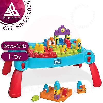 Mega Bloks Build & Learn Table?Building Blocks?Kid's Pre-School Toy?12m+?InUK • £41.02