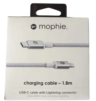 Mophie Fast Charge USB-C Cable With Lightning Connector - 1.8M Cable - White • $5.99