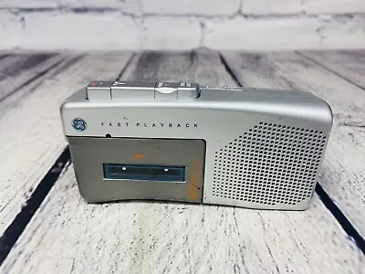 GE 3-5383A AVR Fast Playback Micro Cassette Voice Recorder Handheld Silver (s • $18