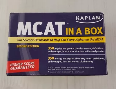 Kaplan MCAT In A Box - Cards By Kaplan - 700 Science Flash Cards - Like New • $8.99