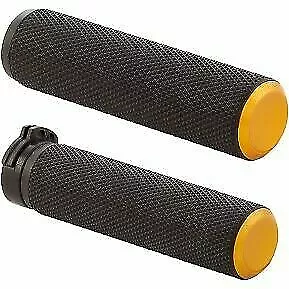 Arlen Ness Gold Fusion Knurled Hand Grips For Harley Cable Op Throttle 0630-2595 • $69.95