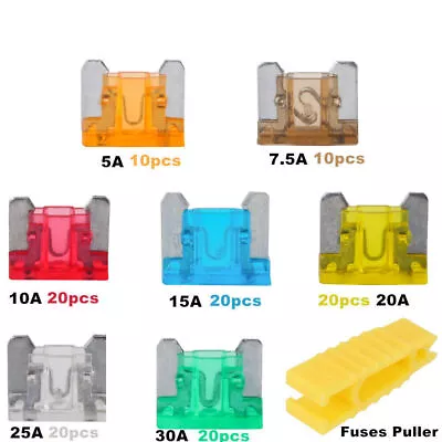 120/240Pcs Assortment Low Profile Micro Mini Blade Fuse Set Kit Car Truck 5A-30A • $8.99