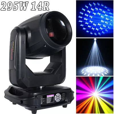 295W 14R Beam Moving Head Light 16 Gobo Double Prisms DMX For DJ Disco Party US • $369.99