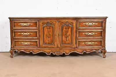 Drexel Heritage French Provincial Louis XV Carved Walnut Triple Dresser • $2120