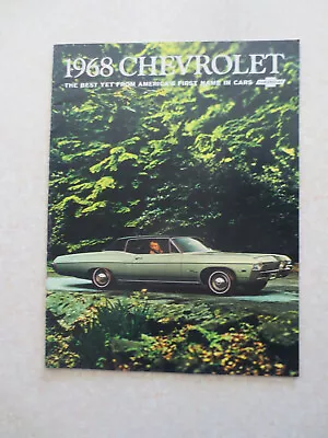 1968 Chevrolet Impala & Caprice & Bel Air & Biscayne Car Advertising Booklet - - • $45