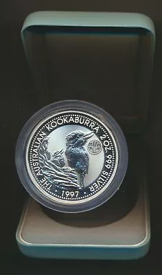 Australia: 1997 $2 2oz Silver Kookaburra 1937 Threepence Privy Mark Cased • $139.99